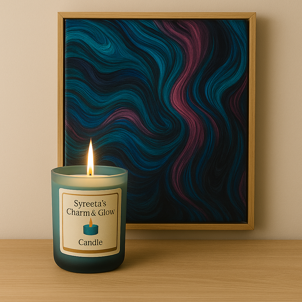 Candle & Painting Gift Set