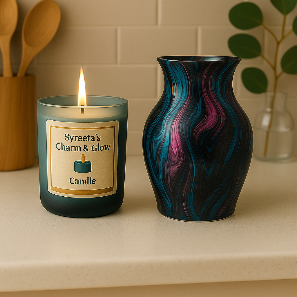 Candle & Vase Gift Set